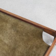 Kristian Vedel - Søren Willadsen Modus coffee table leather & teak 1960s - Mid century Danish design side table 6