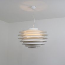 Large 72cm Verona hanging lamp Sven Middelboe - Fog & Mørup 1960s Denmark - Mid century Danish pendant lighting 1