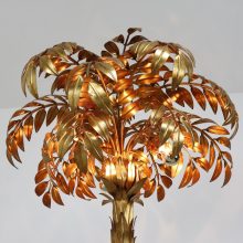 Large vintage Hans Kögl gilded palm tree floor lamp 1960s - Hollywood regency Maison Jansen Tomasso Barbi 5