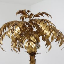 Large vintage Hans Kögl gilded palm tree floor lamp 1960s - Hollywood regency Maison Jansen Tomasso Barbi 7