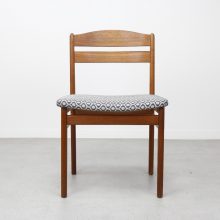 Mid century Danish solid teak dining chair 1960s - Vintage Deense design eetkamerstoel 2