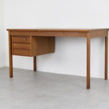 Peter Løvig Nielsen slide top desk - Løvig Dansk 1960s - Mid century solid teak Danish writing desk - Vintage Deens design massief teak bureau 10