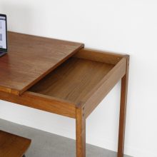 Peter Løvig Nielsen slide top desk - Løvig Dansk 1960s - Mid century solid teak Danish writing desk - Vintage Deens design massief teak bureau 5