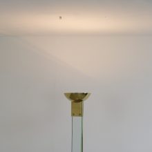 Vintage Max Baguara Laser brass & glass floor lamp Lamperti italy 1970s - Mid century Hollywood regency Italian lighting uplighter 2