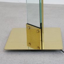 Vintage Max Baguara Laser brass & glass floor lamp Lamperti italy 1970s - Mid century Hollywood regency Italian lighting uplighter 4