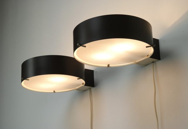 Vintage pair of Bruno Gatta wall lamps - Stilnovo 1950s Italy - Mid century Italian lighting design 8