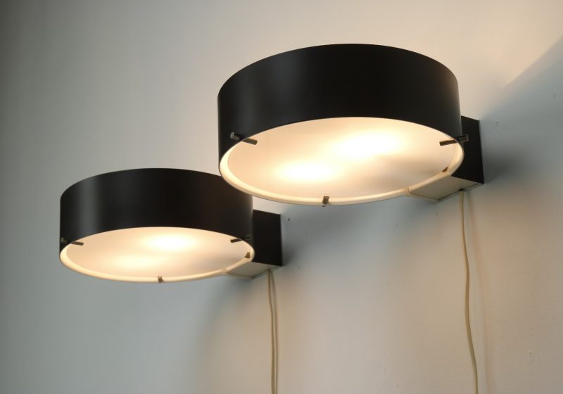 Vintage pair of Bruno Gatta wall lamps - Stilnovo 1950s Italy - Mid century Italian lighting design 8