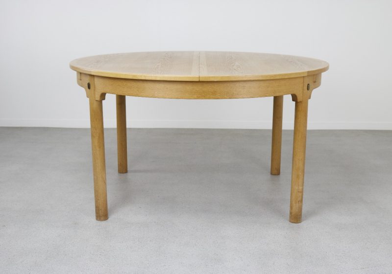 Børge Mogensen Øresund Model 140 extendable dining table Oak & Brass - Karl Andersson & Söner - Vintage Deense eetkamertafel Mid century Danish design 1960s 10