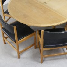 Børge Mogensen Øresund Model 140 extendable dining table Oak & Brass - Karl Andersson & Söner - Vintage Deense eetkamertafel Mid century Danish design 1960s 12