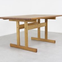 Kurt Østervig KP Møbler solid oak dining table 1960s - Mid century Danish extendable shaker dinner table 1