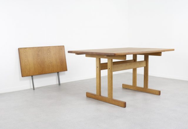 Kurt Østervig KP Møbler solid oak dining table 1960s - Mid century Danish extendable shaker dinner table 10