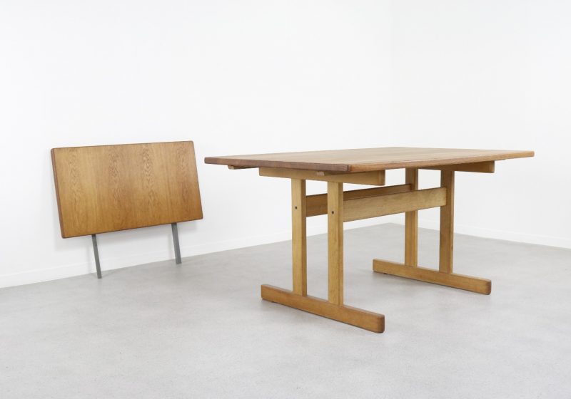 Kurt Østervig KP Møbler solid oak dining table 1960s - Mid century Danish extendable shaker dinner table 10