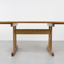 Kurt Østervig KP Møbler solid oak dining table 1960s - Mid century Danish extendable shaker dinner table 6