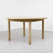 Kurt Østervig KP Møbler solid oak dining table 1960s - Mid century Danish round extendable dinner table 1