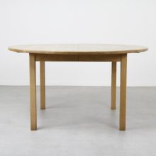 Kurt Østervig KP Møbler solid oak dining table 1960s - Mid century Danish round extendable dinner table 2