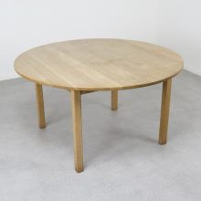 Kurt Østervig KP Møbler solid oak dining table 1960s - Mid century Danish round extendable dinner table 3