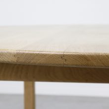 Kurt Østervig KP Møbler solid oak dining table 1960s - Mid century Danish round extendable dinner table 5