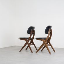 Louis van Teeffelen Webe - Mid century Dutch design dining chairs 1950s 1960s - Vintage Nederlands design eetkamerstoelen 5