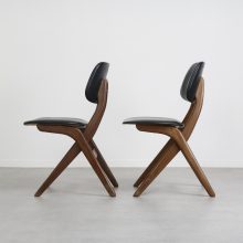 Louis van Teeffelen Webe - Mid century Dutch design dining chairs 1950s 1960s - Vintage Nederlands design eetkamerstoelen 7