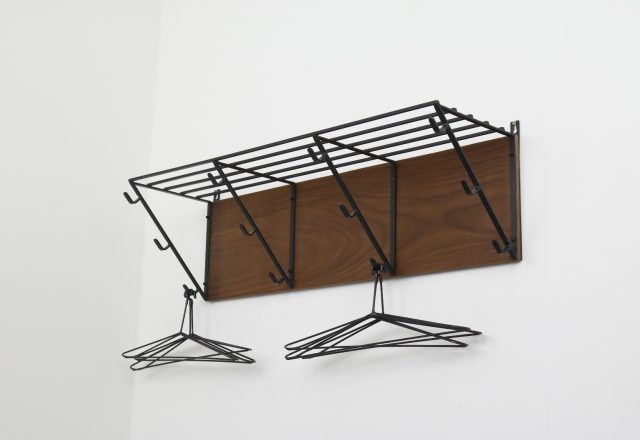 Mid century Dutch design industrial coat rack 1960s - Vintage Nederlands design industriele kapstok in de stijl van Friso Kramer Wim Rietveld 8