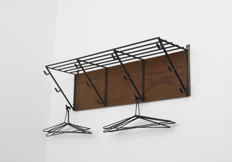 Mid century Dutch design industrial coat rack 1960s - Vintage Nederlands design industriele kapstok in de stijl van Friso Kramer Wim Rietveld 8