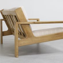 Vintage solid oak \'Bonanza\' 2 seater sofa - Esko Pajamies Asko Finland 1960s - Mid century Finnish sofa 7