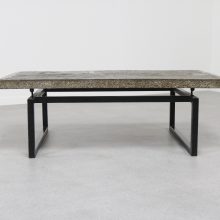 Early Brutalist slate coffee table Paul Kingma 1960s 1962 The Netherlands - Mid century Dutch design brutalism 11