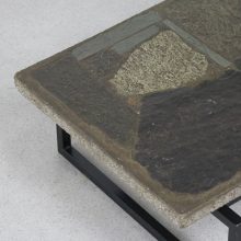 Early Brutalist slate coffee table Paul Kingma 1960s 1962 The Netherlands - Mid century Dutch design brutalism 14