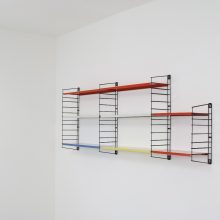 Large Tomado Holland D Dekker shelves wall unit 1950s - Vintage Nederlands industrieel design wandsysteem 5