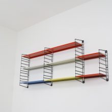 Large Tomado Holland D Dekker shelves wall unit 1950s - Vintage Nederlands industrieel design wandsysteem 6