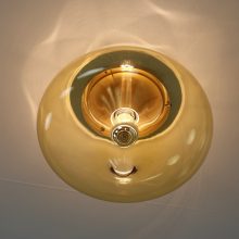 Large vintage Dijkstra Lampen druppel ceiling lamp 1960s - Mid century Dutch design smoked glass flush mount 3