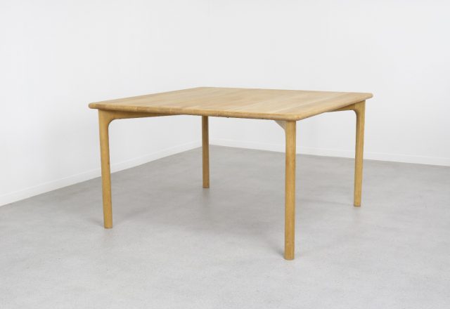 Niels Otto Møller - Gudme Møbelfabrik 1960s Solid oak extendable Danish dining table - Vintage Deense eettafel massief eiken 4