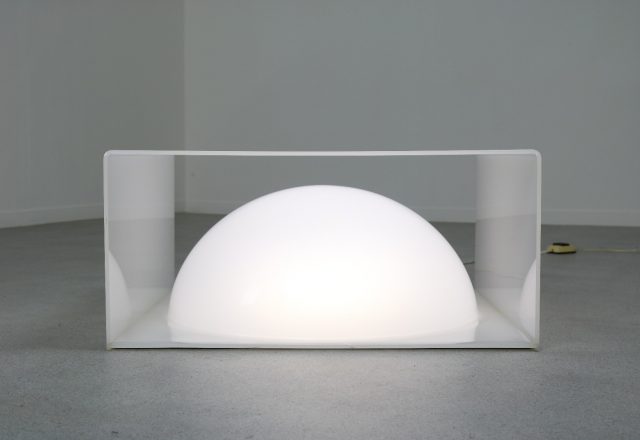 Rare Rossi Molinari light object illuminated coffee table Italy 1960s 1970s Mid century postmodern Italian design modernism 1