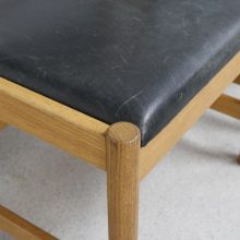 Set of 8 Børge Mogensen dining chairs original leather & oak - Karl Andersson & Söner - Vintage Deense eetkamerstoelen Mid century Danish design 1960s 9 Set of 8 Børge Mogensen dining chairs original leather & oak - Karl Andersson & Söner - Vintage Deense eetkamerstoelen Mid century Danish design 1960s 9