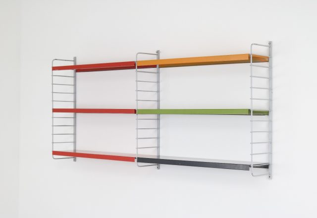 Vintage Drentea wandsyteem 1960s - Mid century Dutch industrial design shelving wall unit 1