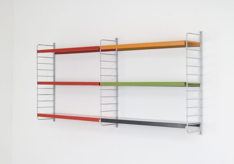 Vintage Drentea wandsyteem 1960s - Mid century Dutch industrial design shelving wall unit 1