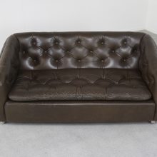 Vintage Geoffrey Harcourt for Artifort leather C610 2 seater sofa 1960s - Vintage Nederlands design Artifort 2 zits bank 4