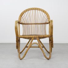 Vintage Rohe Noordwolde rotan fauteuils 1950s 1960s - Mid century Dutch design rattan lounge chairs 3