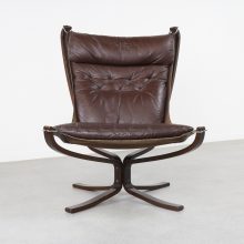 Vintage Sigurd Sessell Vatne Møbler Falcon lounge chair - Mid century Norwegain design leather easy chair 5