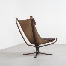 Vintage Sigurd Sessell Vatne Møbler Falcon lounge chair - Mid century Norwegain design leather easy chair 6