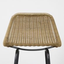 Vintage Nederlands design barkrukken Dirk van Sliedregt - Rohe Noordwolde - mid century Dutch design wicker bar stools 1960s 8