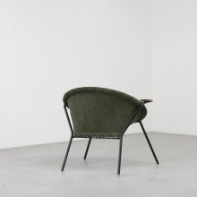 Hans Olsen - Balloon lounge chair LEA design Denmark 1960s - Vintage Deense design fauteuil suede 8