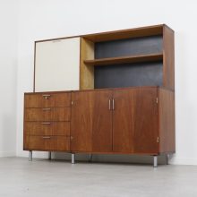 Vintage Cees Braakman Made to Measure secretaire 1960s - Vintage Nederlands design wandmeubel - Mid century Dutch design cabinet 6