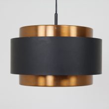 Vintage Saturn pendant Jo Hammerborg for Fog & Mørup Danish design hanging lamp 1960s Copper - Vintage Deens design hanglamp 12