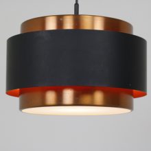 Vintage Saturn pendant Jo Hammerborg for Fog & Mørup Danish design hanging lamp 1960s Copper - Vintage Deens design hanglamp 2