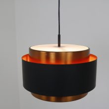 Vintage Saturn pendant Jo Hammerborg for Fog & Mørup Danish design hanging lamp 1960s Copper - Vintage Deens design hanglamp 6