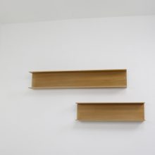 Vintage pair of Walter Wirz - Wilhelm Renz Mid Century German design light oak wall unit - Vintage design wandsysteem 1960s 2