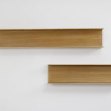 Vintage pair of Walter Wirz - Wilhelm Renz Mid Century German design light oak wall unit - Vintage design wandsysteem 1960s 3