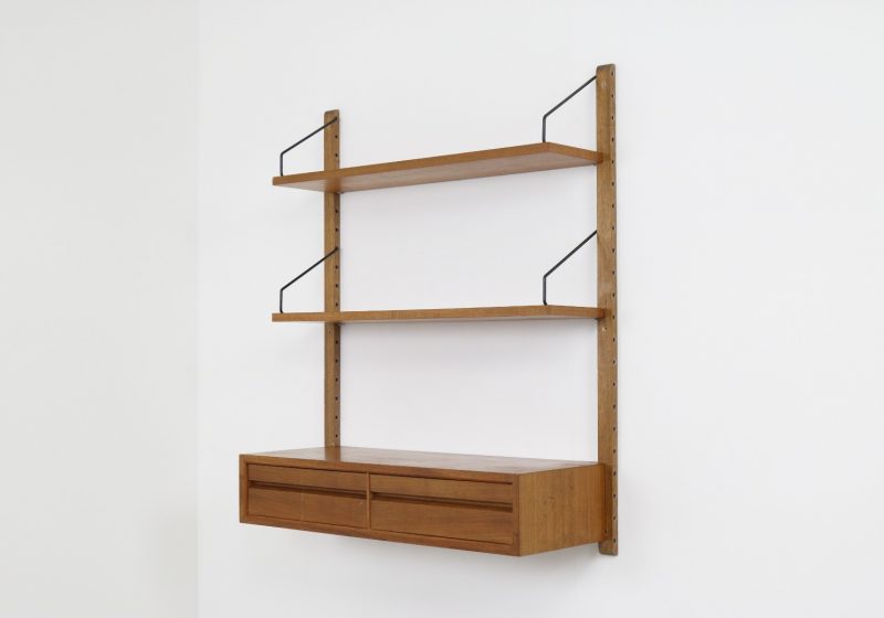 Poul Cadovius Royal Sytem teak modular wall unit 1960s Mid century danish shelving unit - Vintage Deense design wandsysteem 1