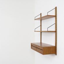 Poul Cadovius Royal Sytem teak modular wall unit 1960s Mid century danish shelving unit - Vintage Deense design wandsysteem 2